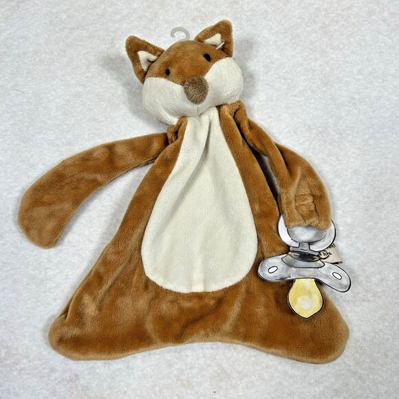 Maison Chic Fox Baby Security Blanket Lovey Pacifier Holder HTF NWOT - Picture 1 of 6